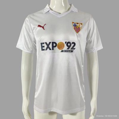 87/90 Sevilla Home Retro Soccer Jersey