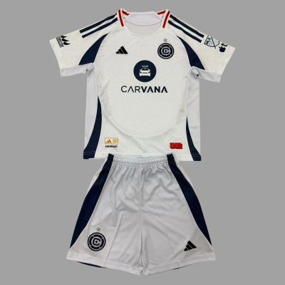 2025 Chicago Fire Away Kids Soccer Jersey Size 16-28