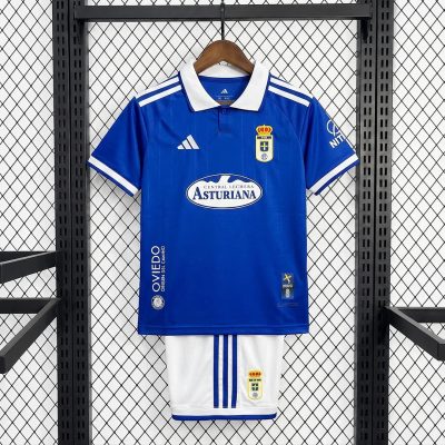 26/27 Real Oviedo Home Kids Soccer Jersey