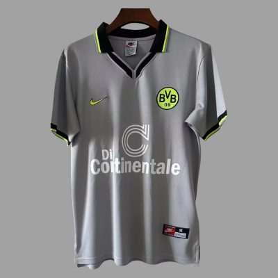 97/98 Dortmund Away Retro Soccer Jersey