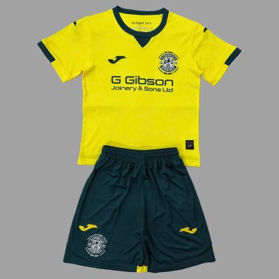 25/26 Hibernian Away Kids Soccer Jersey Size 16-28