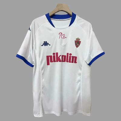 01/02 Real Zaragoza Home Retro Soccer Jersey