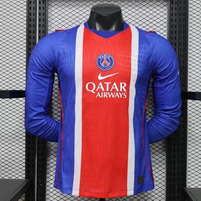 26/27 PSG Home Long Sleeve Player Version Soccer Jersey