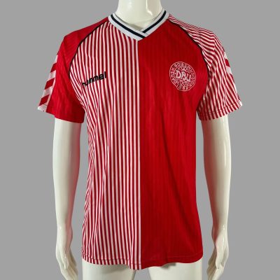1986 Denmark Home Retro Soccer Jersey