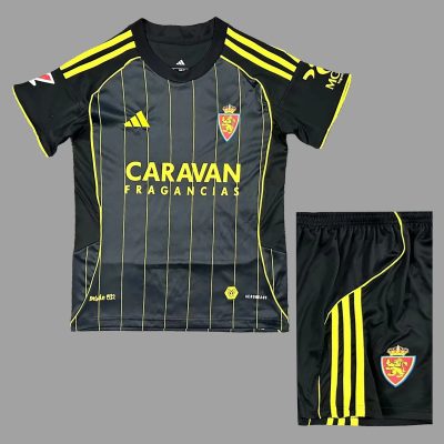 25/26 Real Zaragoza Away Kids Soccer Jersey Size 16-28
