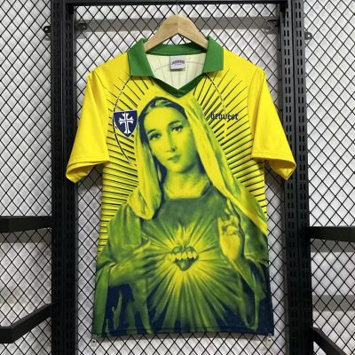 2026 Brazil Maria Yellow Soccer Jersey