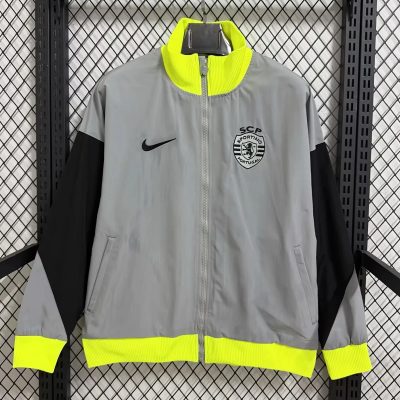 25/26 Sproting CP Lisbon Gray Windbreaker