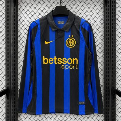 26/27 Inter Milan Home Long Sleeve Soccer Jersey