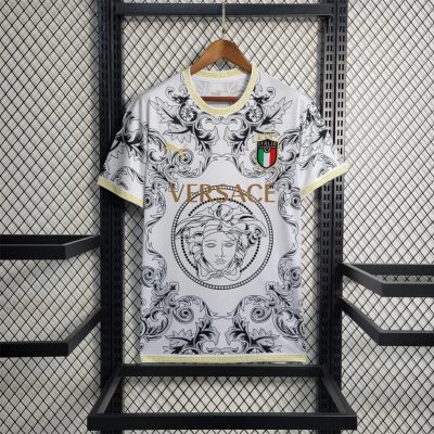 2023 Italy x Versace White Soccer Jersey