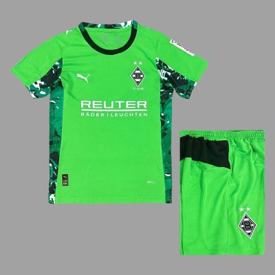 25/26 Monchengladbach Away Kids Soccer Jersey Size 16-28