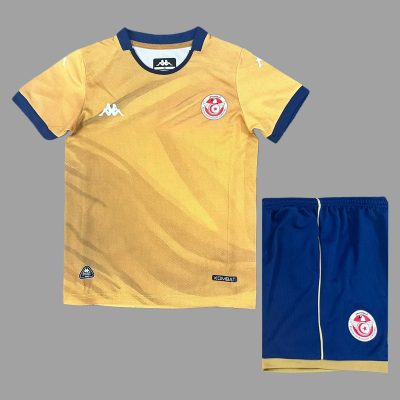 2025 Tunisia Third Kids Soccer Jersey Size 16-28