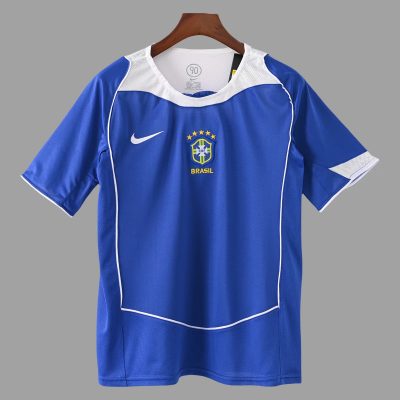 2004 Brazil Away Retro Soccer Jersey