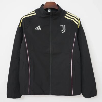 25/26 Juventus Black Windbreaker