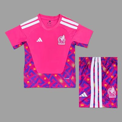 2026 Mexico Goalkeeper Kids Soccer Jersey Size 16-28