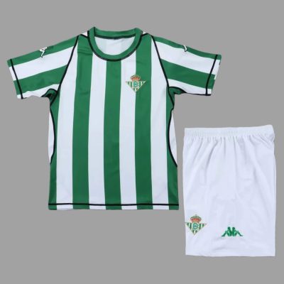 03/04 Real Betis Home Kids Retro Soccer Jersey Size 16-28