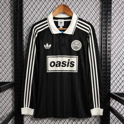 Adidas x Oasis Black Long Sleeve Soccer Jersey