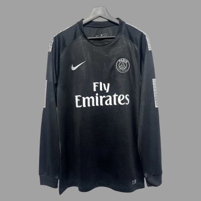 17/18 PSG Third Long Sleeve Retro Soccer Jersey