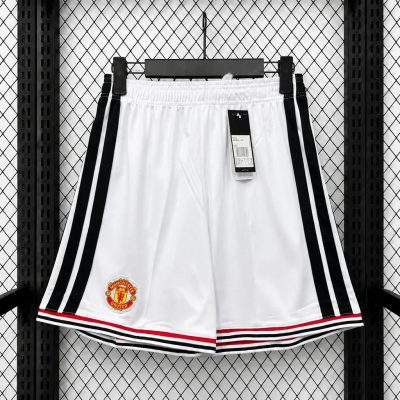 26/27 Manchester United Home White Soccer Shorts