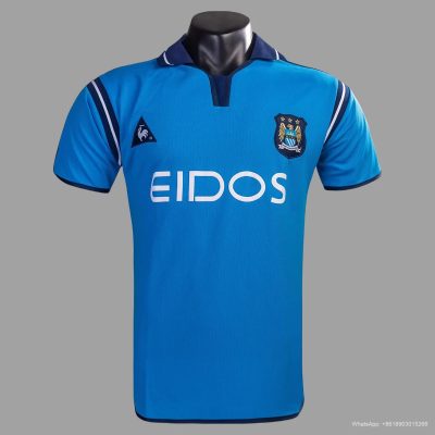 01/02 Manchester City home Retro soccer jersey