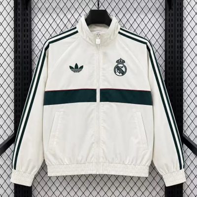 26/27 Real Madrid Originals Track Top Beige Windbreaker