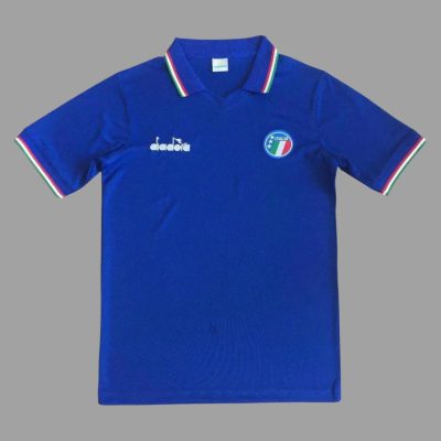 1986 Italy Home Retro Soccer Jersey