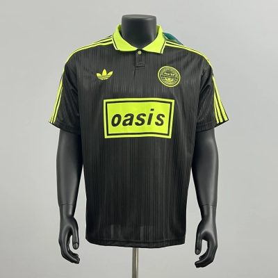 Adidas x Oasis Black Green Soccer Jersey