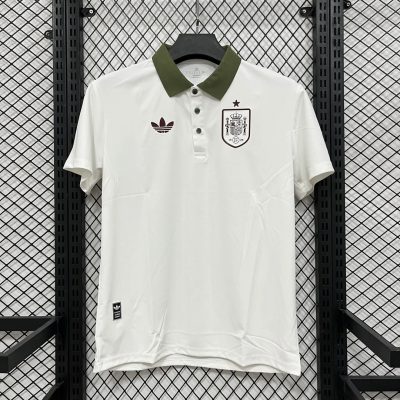 2026 Spain White Dark Green Red Polo