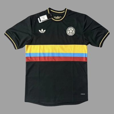 2024 Colombia Centenary Version Black Soccer Jersey