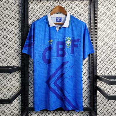1992 Brazil Away Retro Soccer Jersey