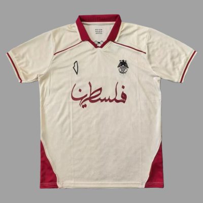 2025 Palestine Special White Red Soccer Jersey