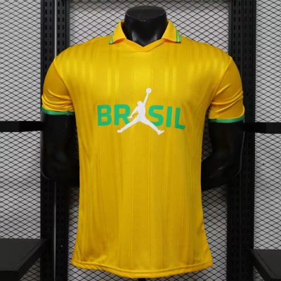 2026 Brazil Player Version Varsity Maize Yellow Polo