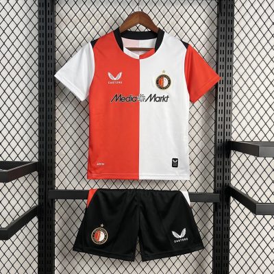 26/27 Feyenoord Home Kids Soccer Jersey
