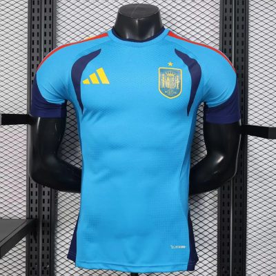 2026 Spain Blue Training Player Version Soccer Jersey