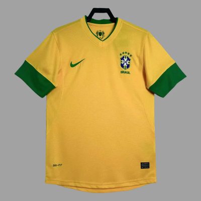 2012 Brazil Home Retro Soccer Jersey