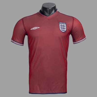 2002 England Away Retro Soccer Jersey