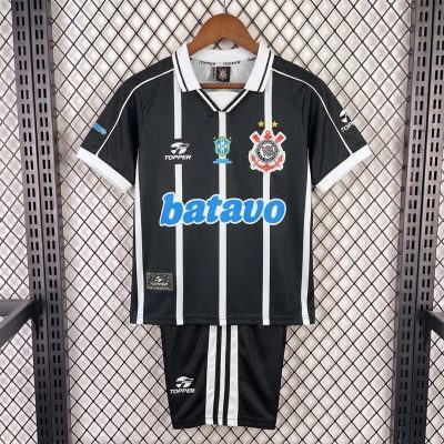 1999 Corinthians Away Kids Retro Soccer Jersey