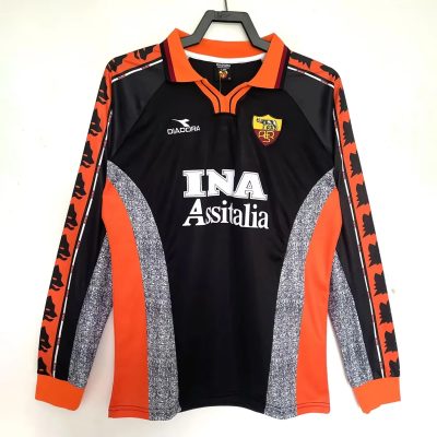 98/99 Roma Third Long Sleeve Retro Soccer Jersey