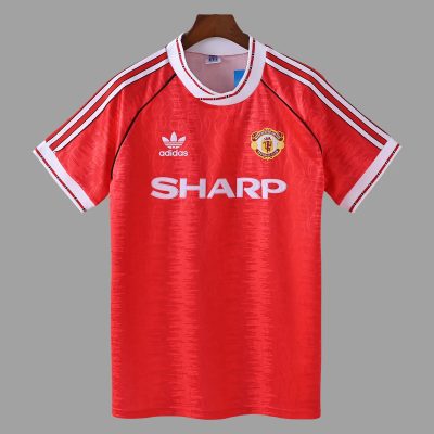 90/92 Manchester United Home Retro Soccer Jersey