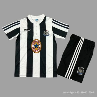 95/97 Newcastle United Home Kids Retro Soccer Jersey Size 16-28