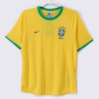 2000 Brazil Home Retro Soccer Jersey