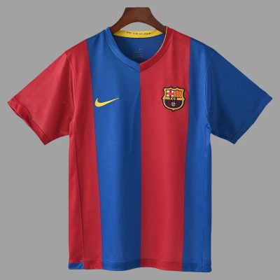 06/07 Barcelona Home UEFA Super Cup Retro Soccer Jersey