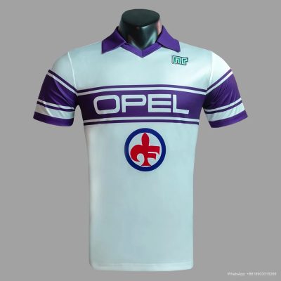 84/85 Fiorentina away Retro soccer jersey