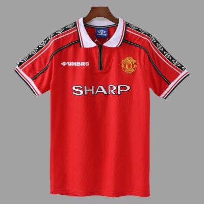 98/00 Manchester United Home Retro Soccer Jersey