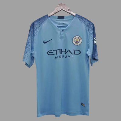 18/19 Manchester City Home Retro Soccer Jersey