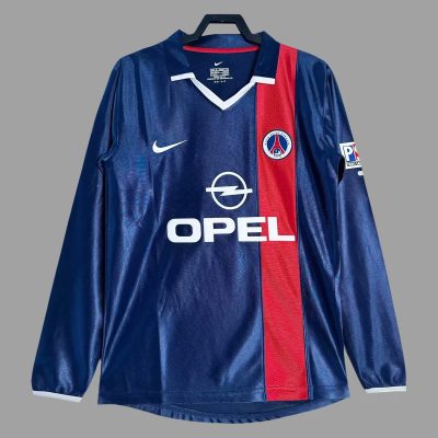 01/02 PSG Home Long Sleeve Retro Soccer Jersey