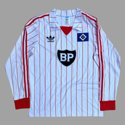 82/83 Hamburger Home Long Sleeve Retro Soccer Jersey
