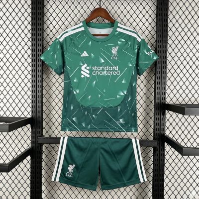 26/27 Liverpool Goalkeeper Kids Soccer Jersey Size 16-28