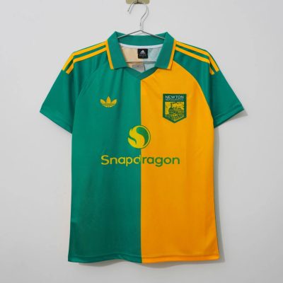 26/27 Manchester United Fourth 125 Years Anniversary Newton Heath LYR Green Yellow Soccer Jersey