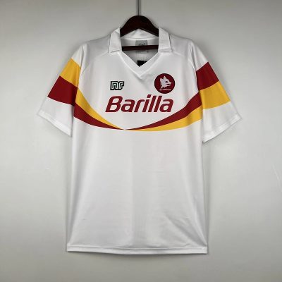 90/91 Roma Away Retro Soccer Jersey