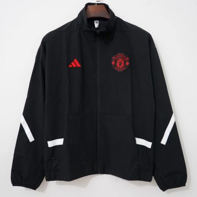 25/26 Manchester United All Black Windbreaker